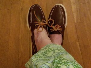 Sperry Topsiders, of course